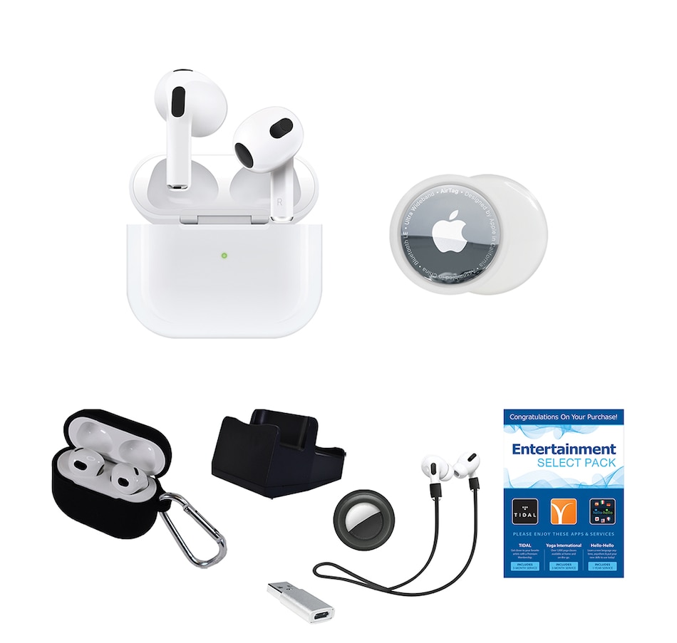 Electronics Speakers Audio - Headphones - In-Ear - Apple AirPods Gen 3 with Apple Airtag Bundle - Online Shopping for