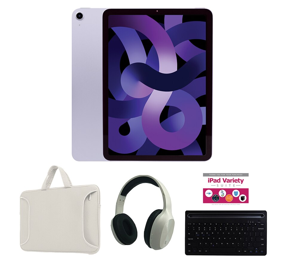 Image 713074_PURWH.jpg, Product 713-074 / Price $1,219.96, New Apple M1 iPad Air 10.9 64GB 5th Gen Bundle from Apple on TSC.ca's Electronics department