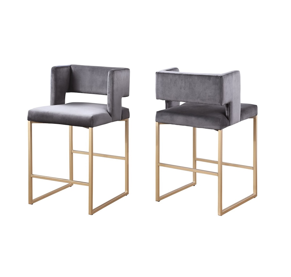 Image 713093_GRY.jpg, Product 713-093 / Price $399.00, Brassex Loren Counter Stool (set of 2) from Brassex on TSC.ca's Home & Garden department