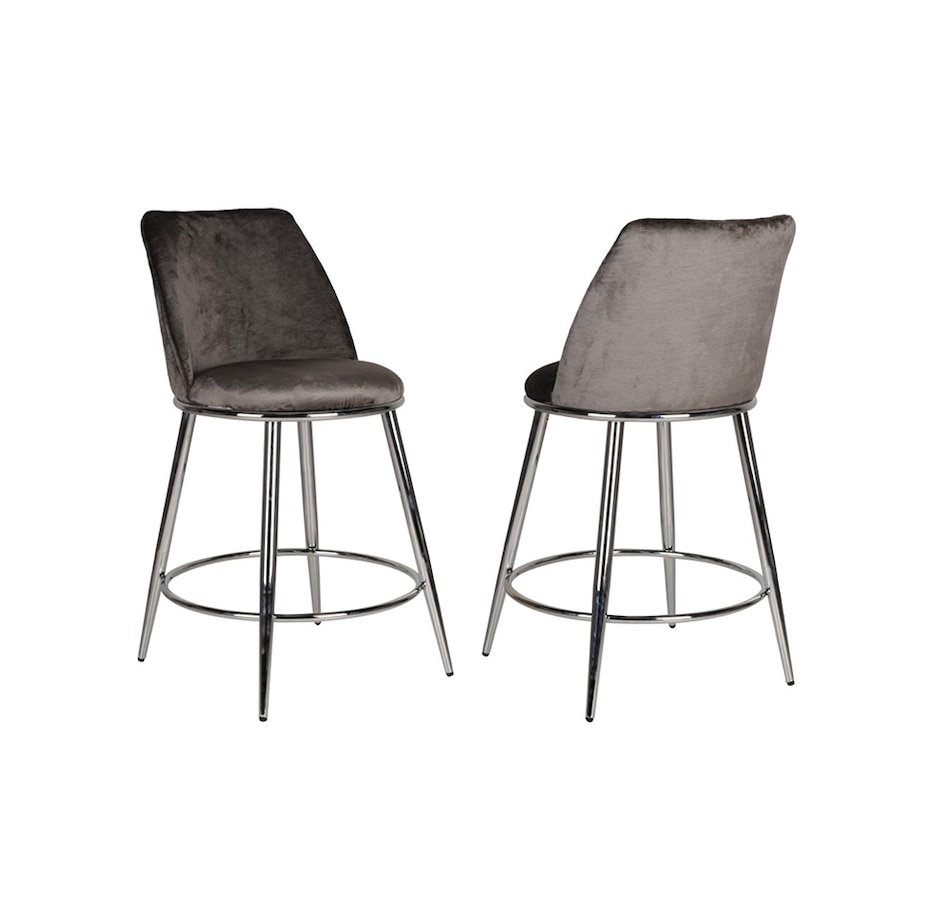 Image 713096_GRY.jpg, Product 713-096 / Price $259.00, Brassex Nora Counter Stool (set of 2) from Brassex on TSC.ca's Home & Garden department
