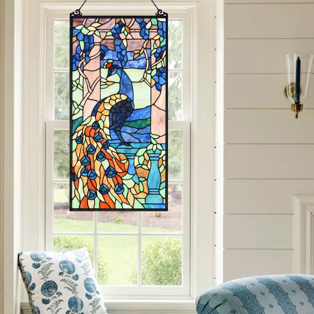 Fine Art Lighting - Handmade Tiffany Style Stained Glass Window
