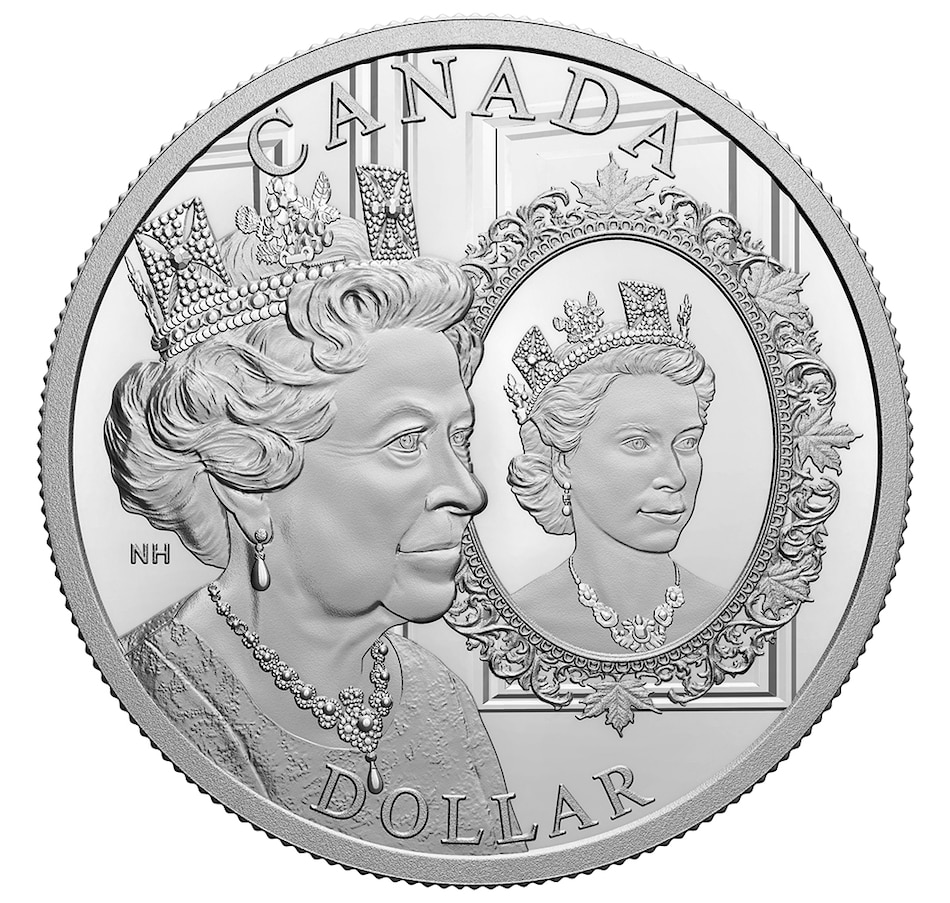 Image 713158.jpg , Product 713-158 / Price $69.95 , 2022 Special Edition Proof Silver Dollar - The Platinum Jubilee of Her Majesty Queen Elizabeth II from Royal Canadian Mint on TSC.ca's Coins department