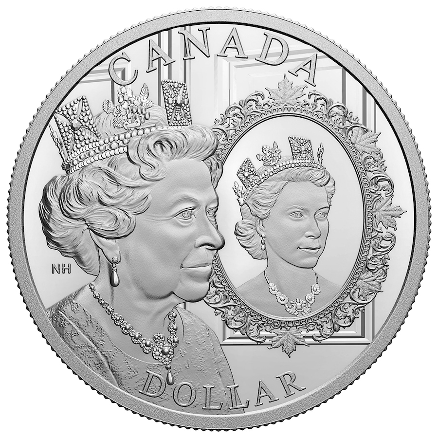 Image 713158.jpg, Product 713-158 / Price $239.95, 2022 Special Edition Proof Silver Dollar - The Platinum Jubilee of Her Majesty Queen Elizabeth II from Royal Canadian Mint (RCM) on TSC.ca's Coins department
