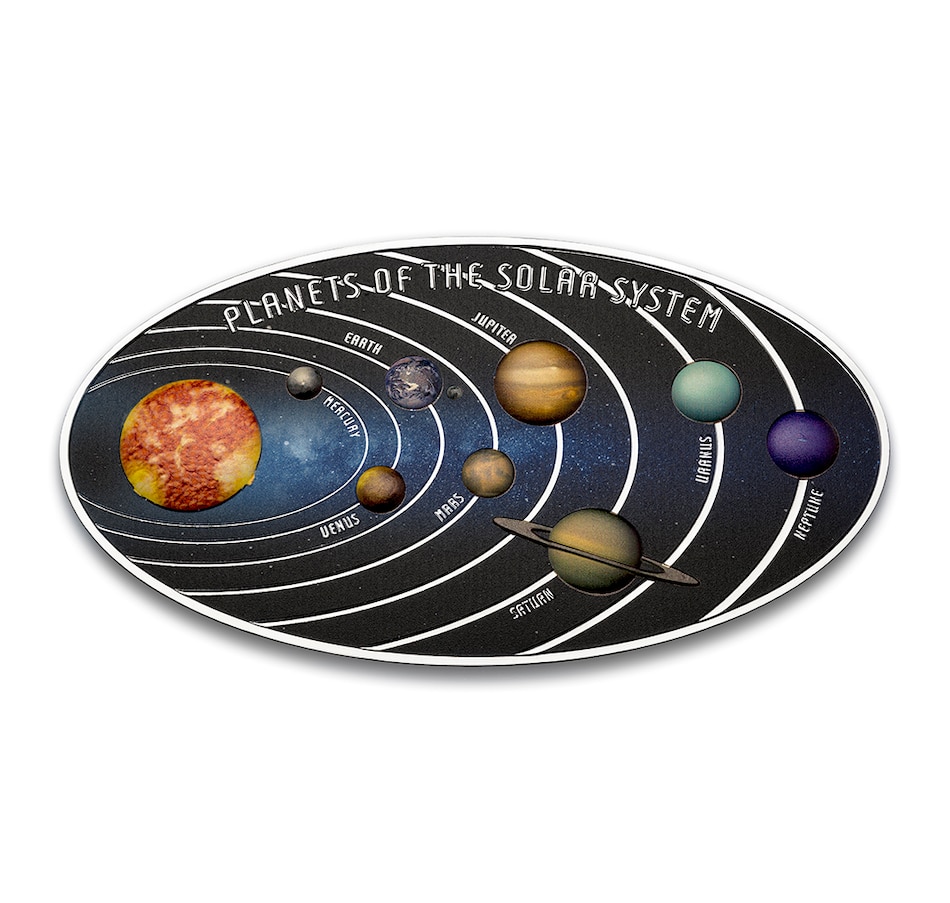 Image 713162.jpg , Product 713-162 / Price $2,795.00 , 2022 $25 Planets of the Solar System One Kilo Fine Silver Coin, Solomon Islands from Canadian Coin & Currency on TSC.ca's Coins department