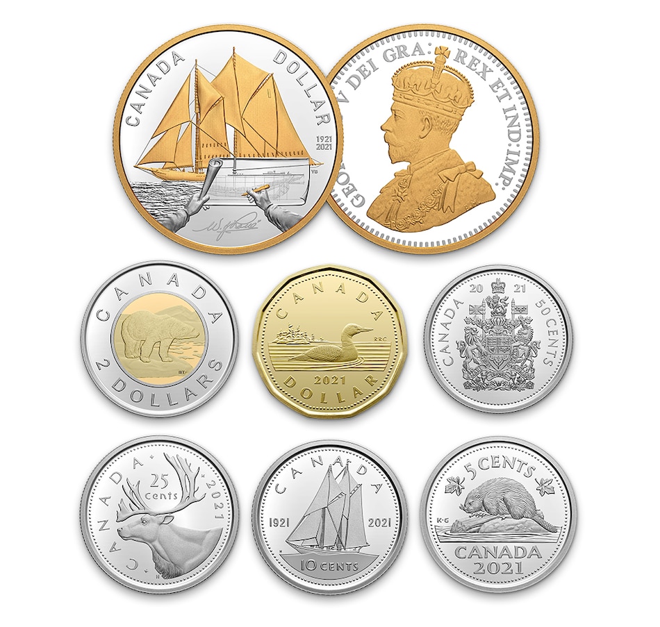 Image 713170_ALTMORE4.jpg, Product 713-170 / Price $289.95, 2021 Fine Silver Proof Set with Bluenose Silver Dollar with Exclusive Bonus Keepsake Set from Royal Canadian Mint (RCM) on TSC.ca's Coins department