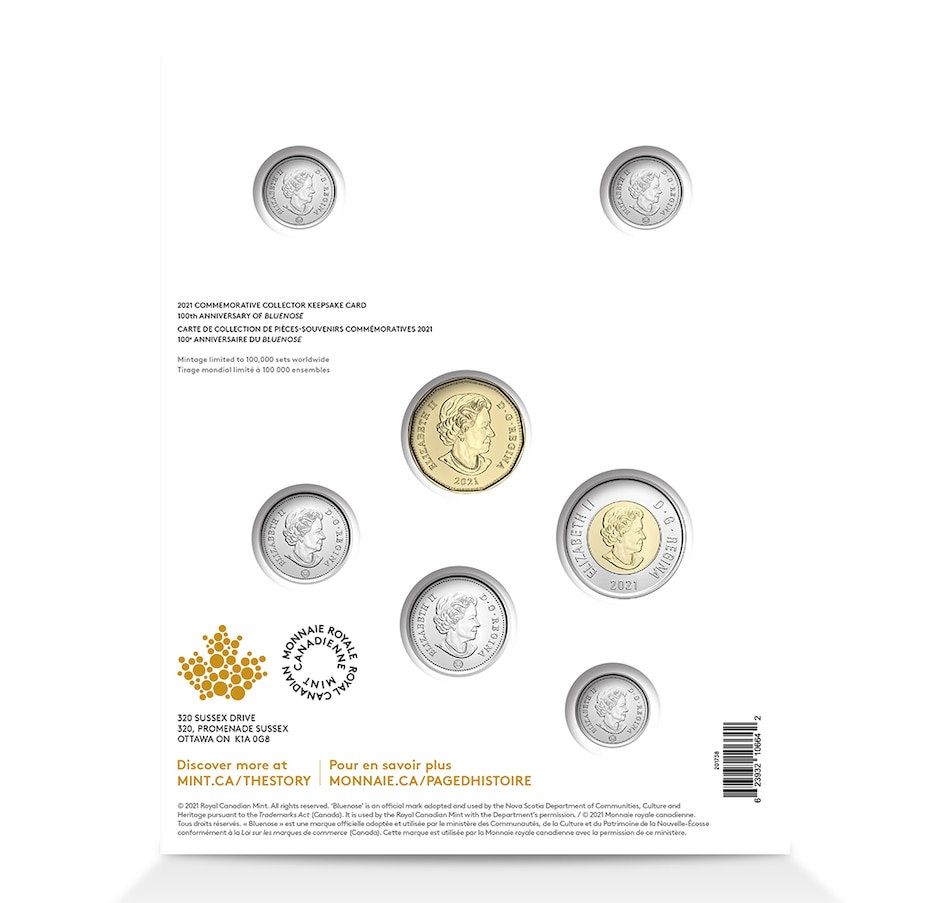 Image 713170_ALTMORE8.jpg, Product 713-170 / Price $289.95, 2021 Fine Silver Proof Set with Bluenose Silver Dollar with Exclusive Bonus Keepsake Set from Royal Canadian Mint (RCM) on TSC.ca's Coins department