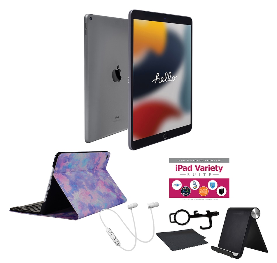 Image 713241_GRPTD.jpg, Product 713-241 / Price $919.95 - $1,119.95, Apple iPad 10.2" 64GB or 256GB Tablet Bundle 9th Generation from Apple on TSC.ca's Electronics department