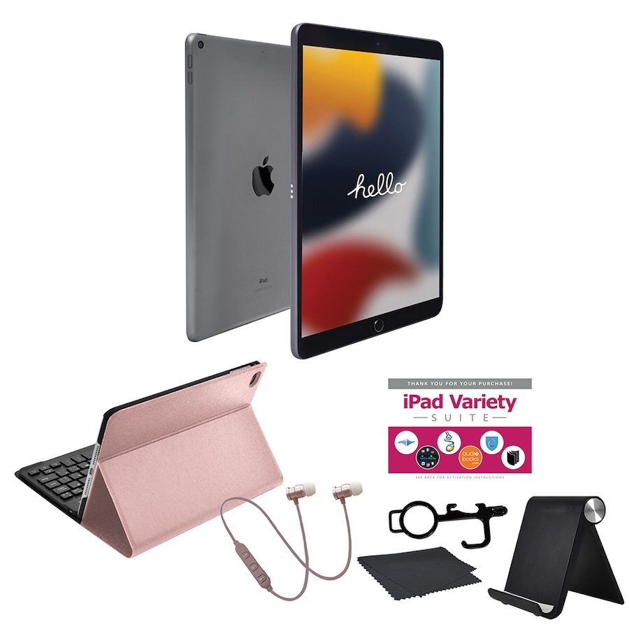 Image 713241_GRRGD.jpg, Product 713-241 / Price $919.95 - $1,119.95, Apple iPad 10.2" 64GB or 256GB Tablet Bundle 9th Generation from Apple on TSC.ca's Electronics department