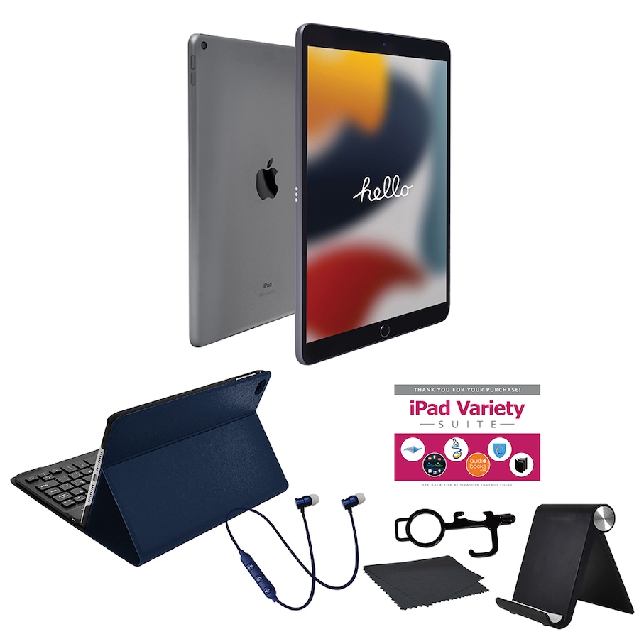 Image 713241_GRSGS.jpg, Product 713-241 / Price $919.95 - $1,119.95, Apple iPad 10.2" 64GB or 256GB Tablet Bundle 9th Generation from Apple on TSC.ca's Electronics department