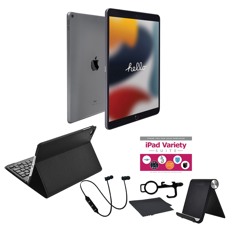 Image 713241_GYB.jpg, Product 713-241 / Price $919.95 - $1,119.95, Apple iPad 10.2" 64GB or 256GB Tablet Bundle 9th Generation from Apple on TSC.ca's Electronics department