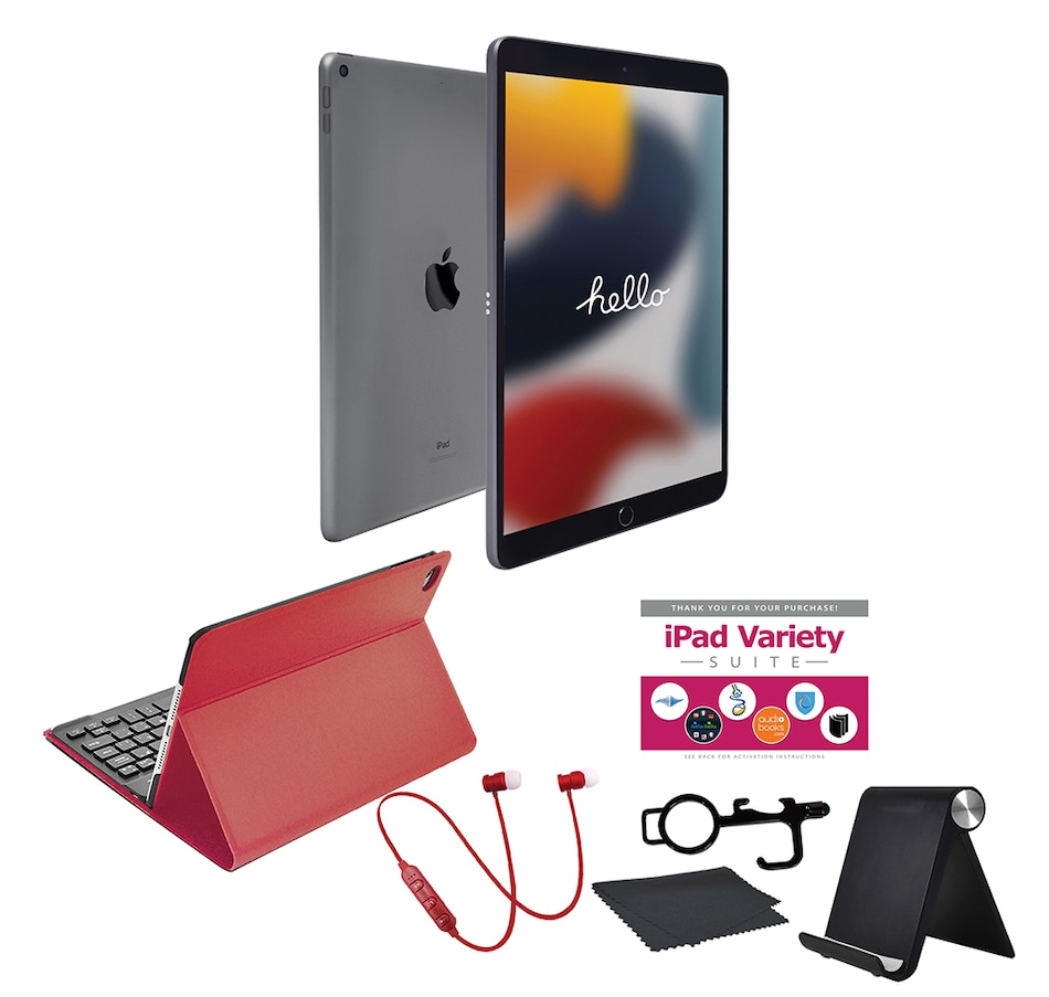 Image 713241_GYR.jpg, Product 713-241 / Price $919.95 - $1,119.95, Apple iPad 10.2" 64GB or 256GB Tablet Bundle 9th Generation from Apple on TSC.ca's Electronics department