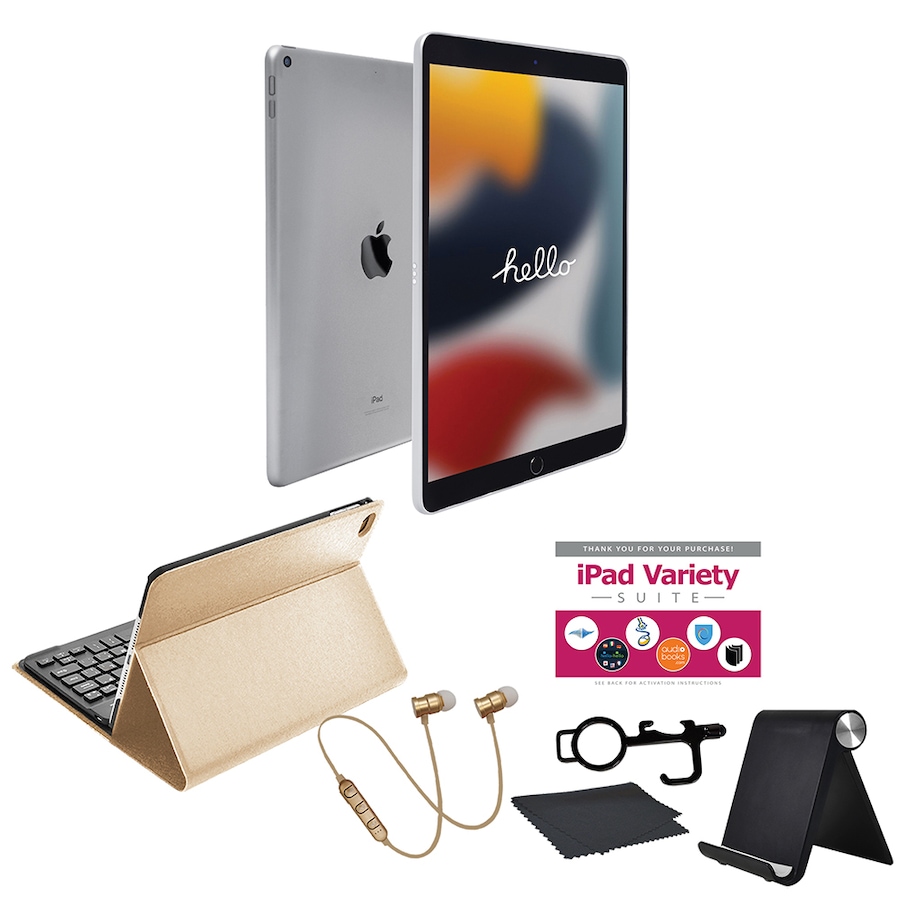 Image 713241_SILG.jpg, Product 713-241 / Price $919.95 - $1,119.95, Apple iPad 10.2" 64GB or 256GB Tablet Bundle 9th Generation from Apple on TSC.ca's Electronics department