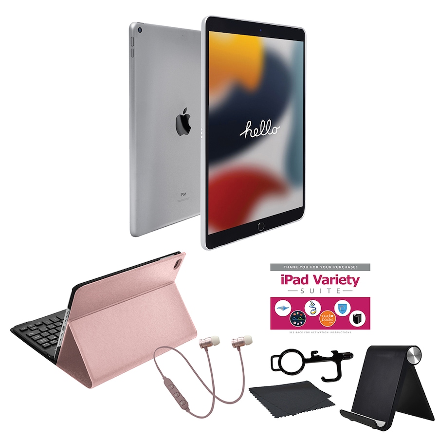 Image 713241_SIRGD.jpg, Product 713-241 / Price $919.95 - $1,119.95, Apple iPad 10.2" 64GB or 256GB Tablet Bundle 9th Generation from Apple on TSC.ca's Electronics department