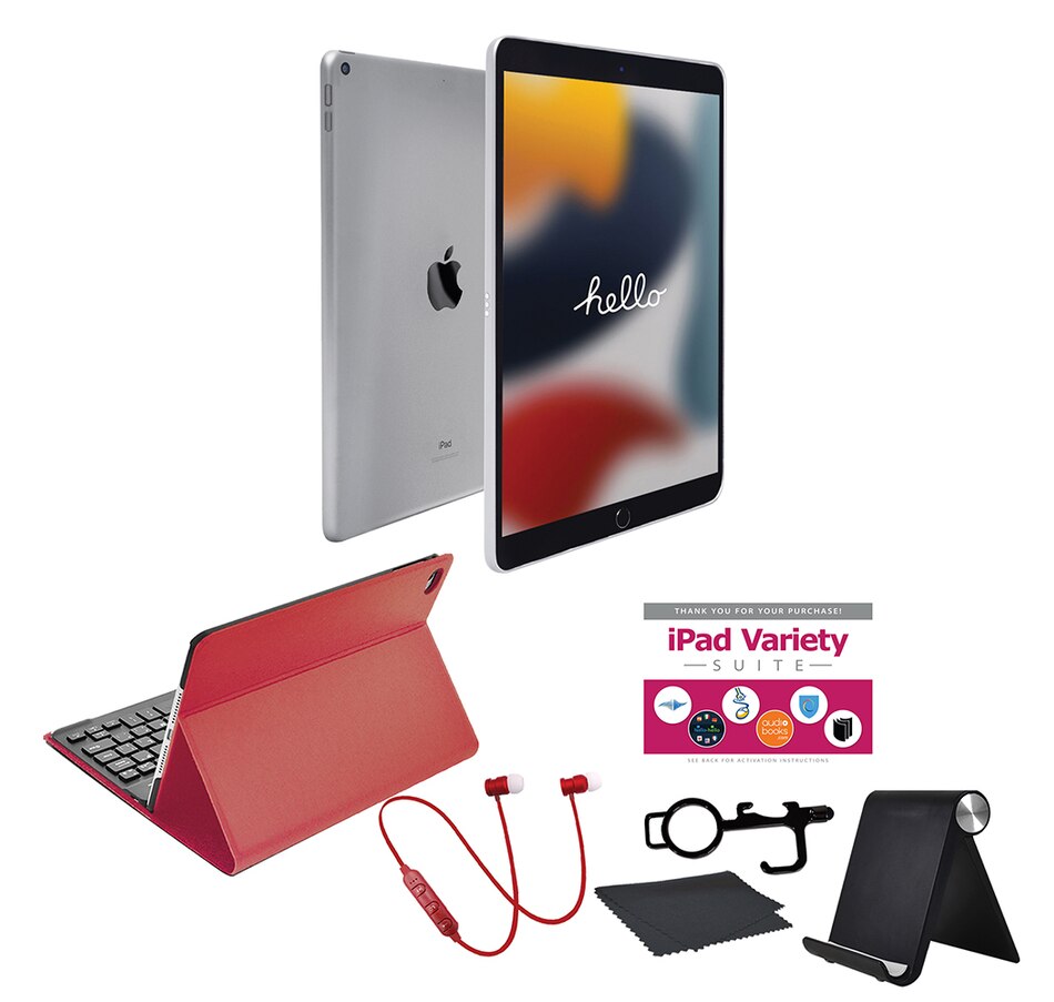 Image 713241_SLVRE.jpg, Product 713-241 / Price $919.95 - $1,119.95, Apple iPad 10.2" 64GB or 256GB Tablet Bundle 9th Generation from Apple on TSC.ca's Electronics department