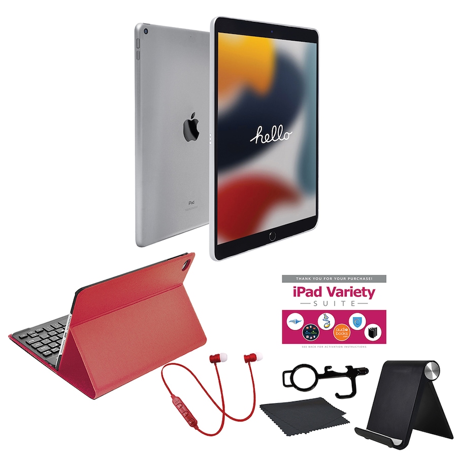 Image 713241_SLVRE.jpg, Product 713-241 / Price $919.95 - $1,119.95, Apple iPad 10.2" 64GB or 256GB Tablet Bundle 9th Generation from Apple on TSC.ca's Electronics department