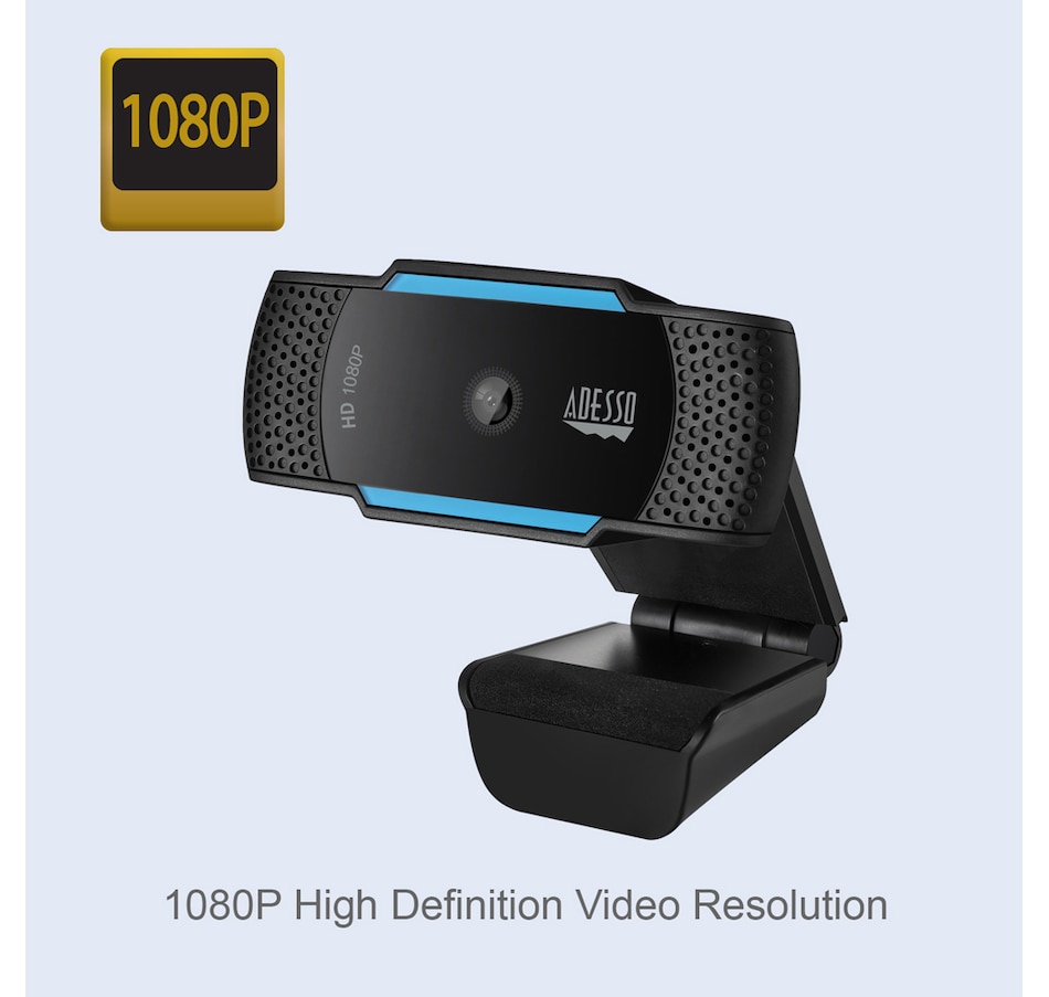 Image 713338_ALTMORE3.jpg, Product 713-338 / Price $89.99, Adesso 1080p (2.0 Megapixel) H.264 Auto Focus Webcam with Built-In Dual Microphone and Privacy Shutter from Adesso on TSC.ca's Electronics department