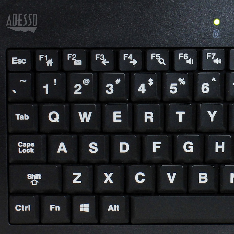 Image 713342_ALTMORE6.jpg, Product 713-342 / Price $59.99, Adesso 3-Colour Illuminated 2x Large Print Mini Keyboard from Adesso on TSC.ca's Electronics department