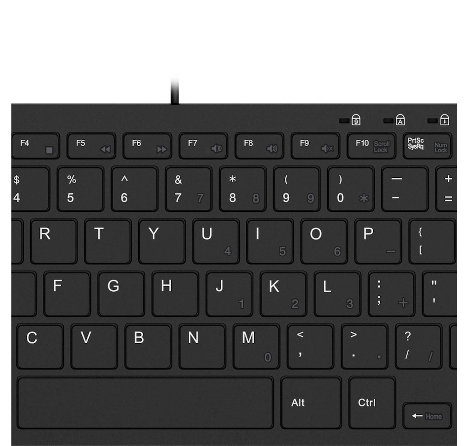 Image 713349_ALTMORE2.jpg, Product 713-349 / Price $44.99, Adesso SlimTouch Mini USB Keyboard with 2 USB Hub from Adesso on TSC.ca's Electronics department