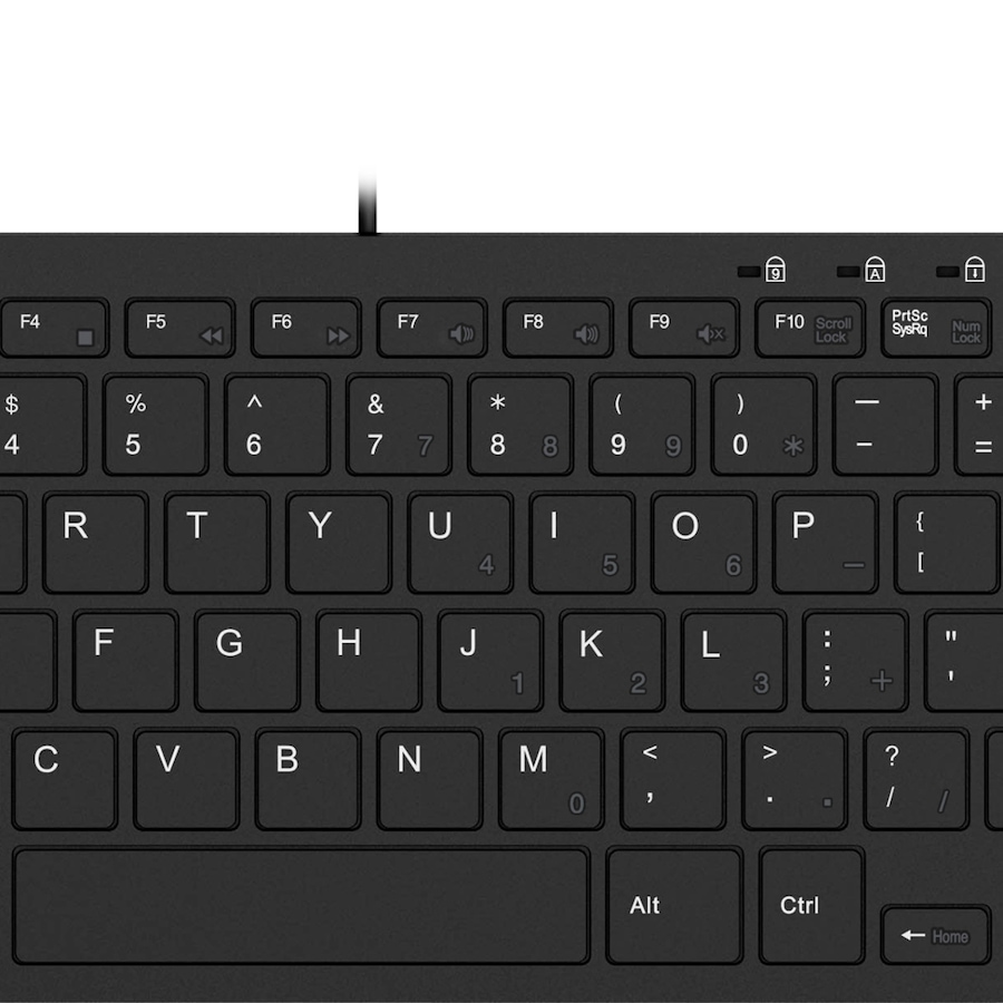 Image 713349_ALTMORE2.jpg, Product 713-349 / Price $44.99, Adesso SlimTouch Mini USB Keyboard with 2 USB Hub from Adesso on TSC.ca's Electronics department