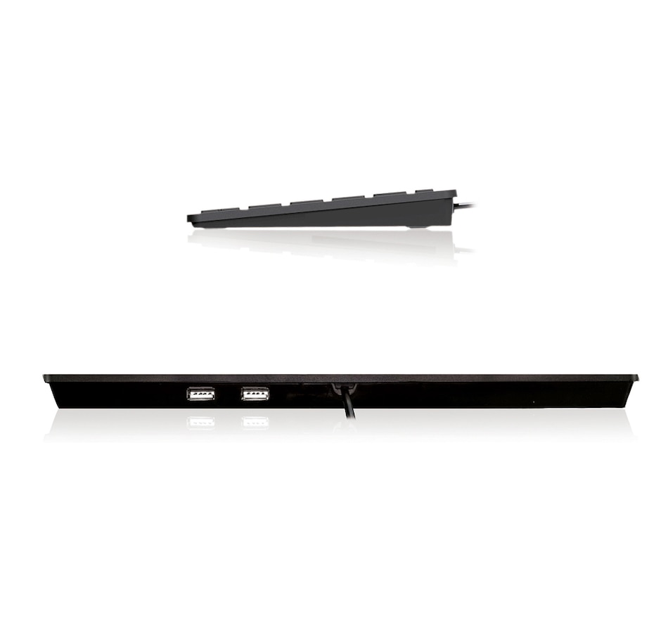 Image 713349_ALTMORE3.jpg, Product 713-349 / Price $44.99, Adesso SlimTouch Mini USB Keyboard with 2 USB Hub from Adesso on TSC.ca's Electronics department
