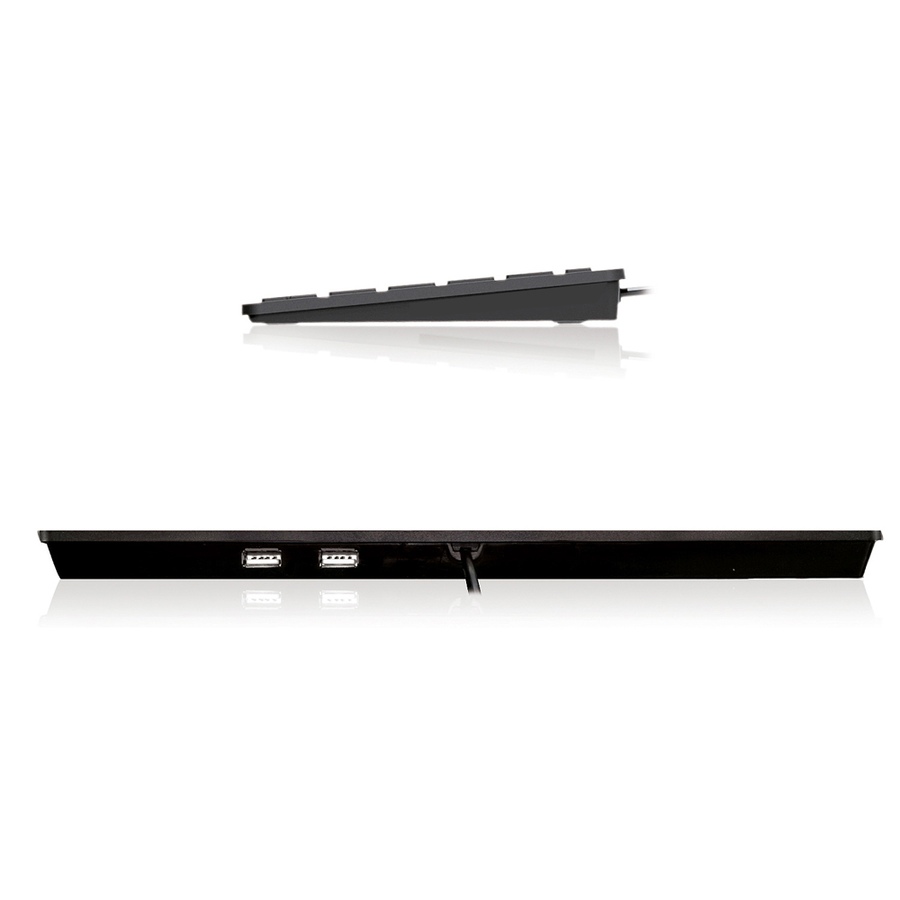Image 713349_ALTMORE3.jpg, Product 713-349 / Price $44.99, Adesso SlimTouch Mini USB Keyboard with 2 USB Hub from Adesso on TSC.ca's Electronics department
