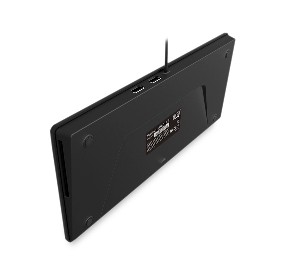 Image 713349_ALTMORE4.jpg, Product 713-349 / Price $44.99, Adesso SlimTouch Mini USB Keyboard with 2 USB Hub from Adesso on TSC.ca's Electronics department