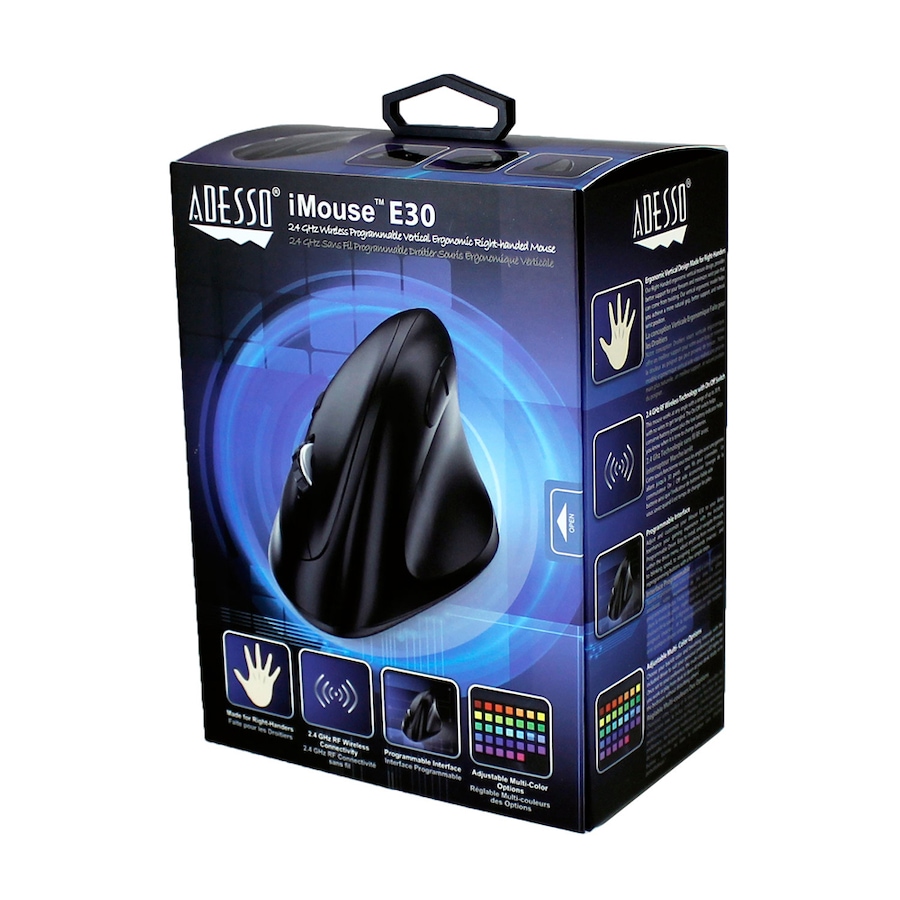 Image 713352_ALTMORE3.jpg, Product 713-352 / Price $69.99, Adesso Wireless Vertical Ergonomic Mouse with Adjustable Weight from Adesso on TSC.ca's Electronics department