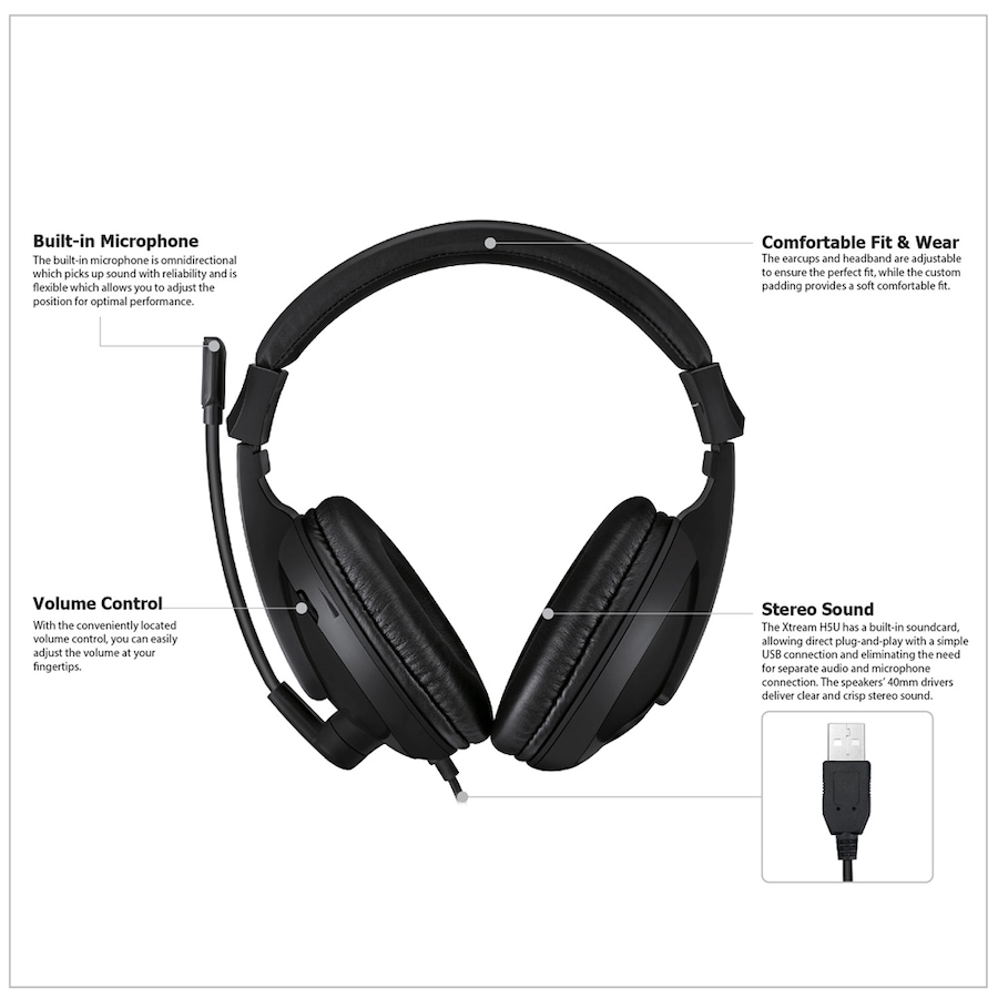 Image 713358_ALTMORE7.jpg, Product 713-358 / Price $34.99, Adesso Multimedia Headset with Microphone (USB) from Adesso on TSC.ca's Electronics department