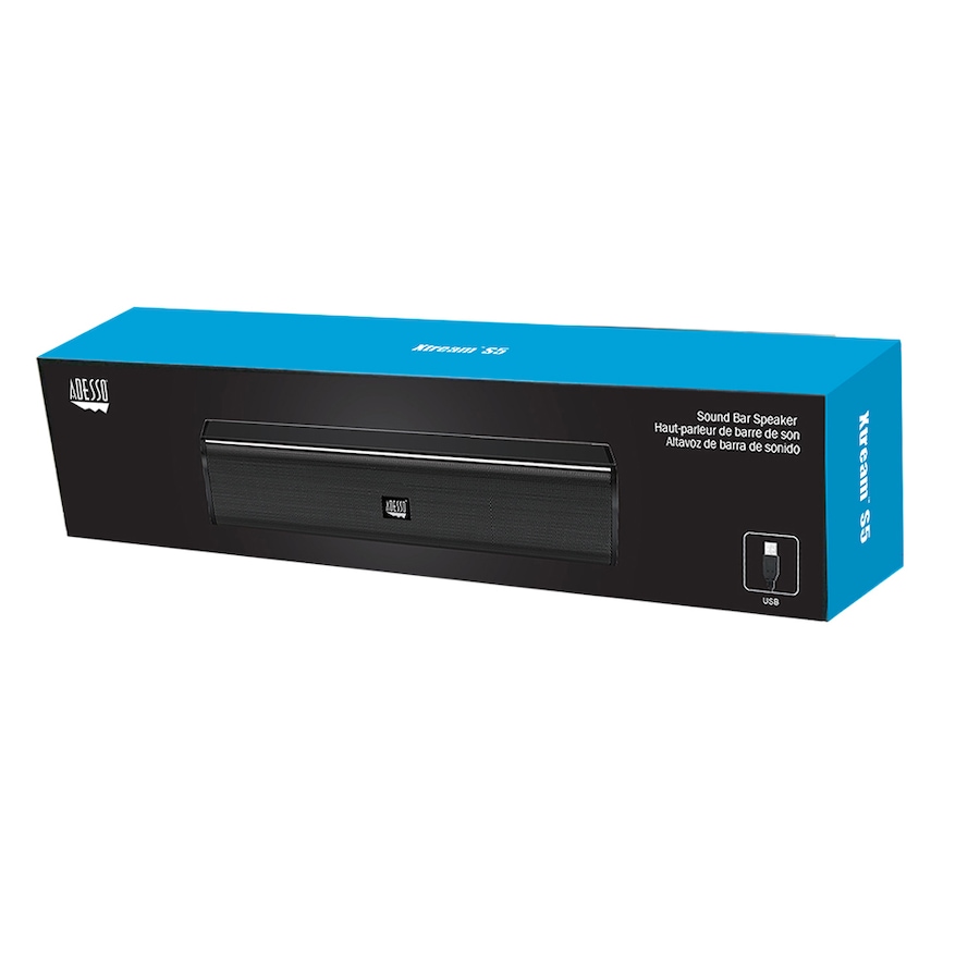 Image 713359_ALTMORE3.jpg, Product 713-359 / Price $44.99, Adesso 5W x 2 USB Soundbar Speaker from Adesso on TSC.ca's Electronics department