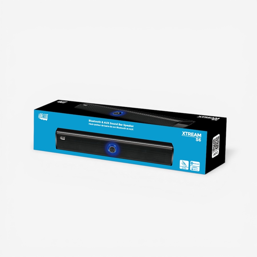 Image 713360_ALTMORE5.jpg, Product 713-360 / Price $74.99, Adesso 10W x 2 Bluetooth Dual Mode Soundbar Speaker from Adesso on TSC.ca's Electronics department