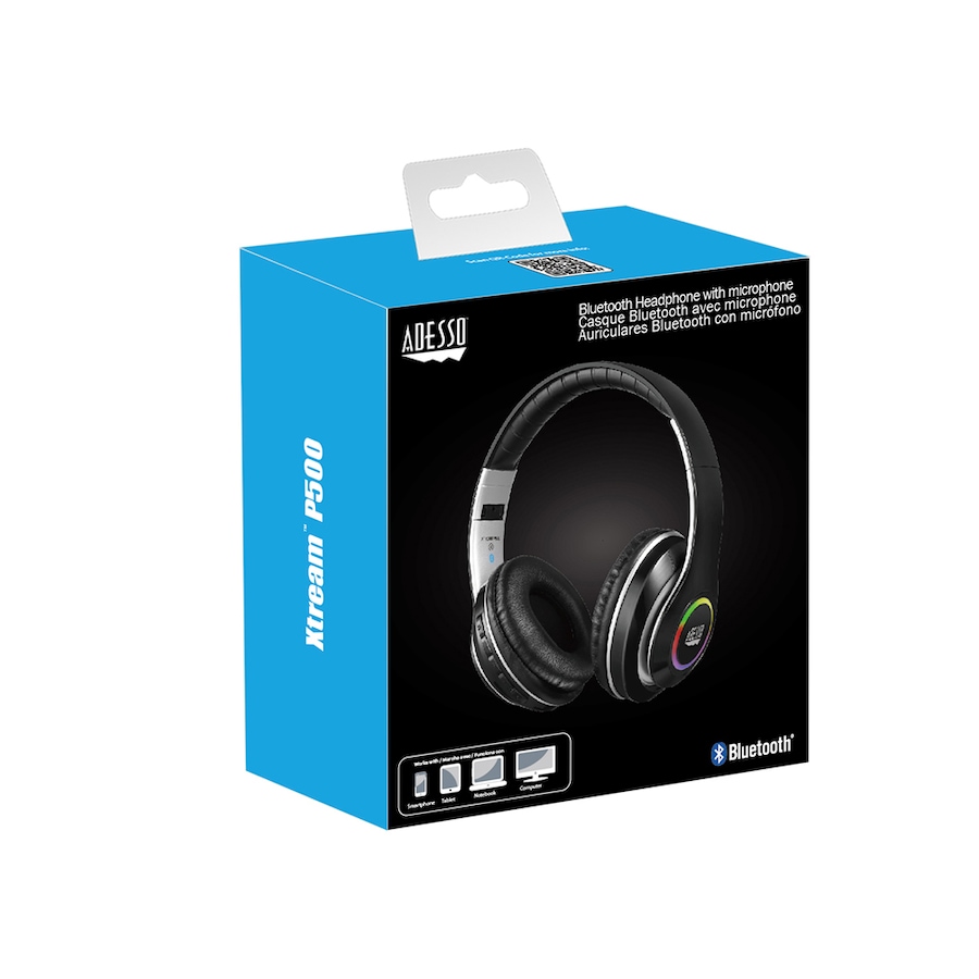 Image 713362_ALTMORE8.jpg, Product 713-362 / Price $46.99, Adesso Bluetooth Stereo Headphone with Built-In Microphone from Adesso on TSC.ca's Electronics department