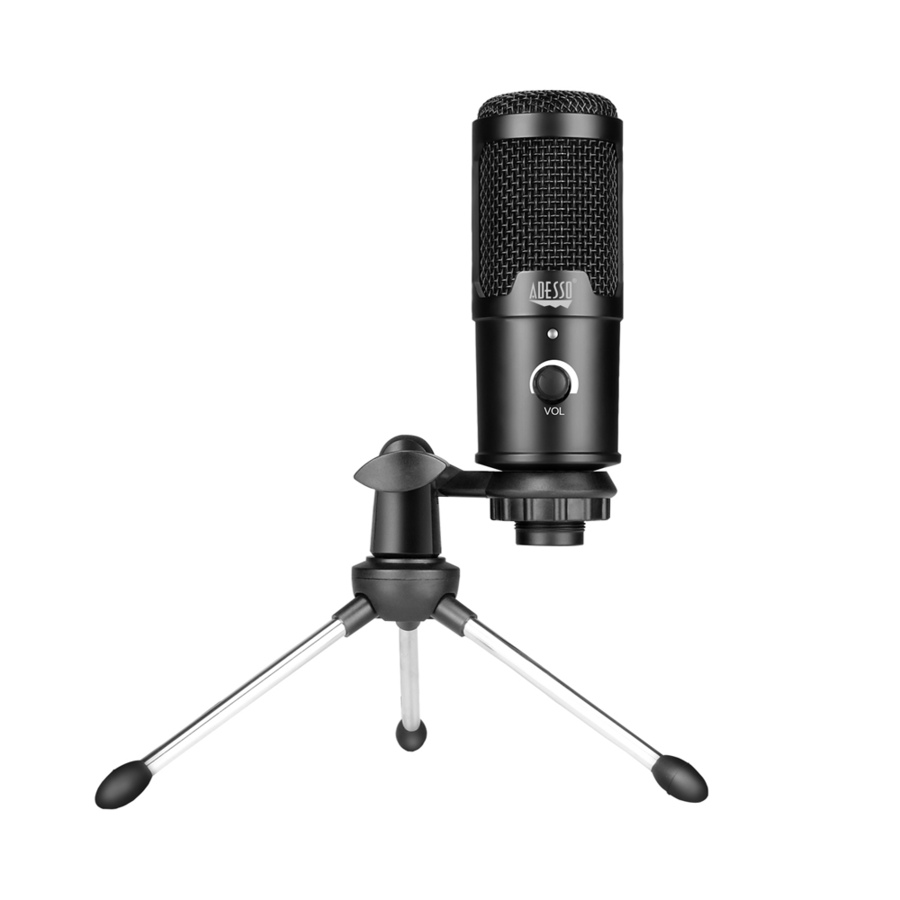Image 713366.jpg, Product 713-366 / Price $79.99, Adesso Cardioid USB Microphone with Tripod Stand from Adesso on TSC.ca's Electronics department