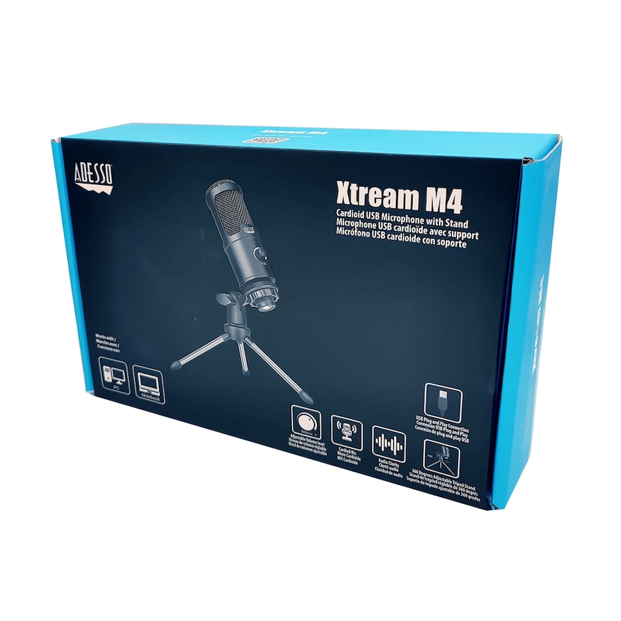 Image 713366_ALTMORE4.jpg, Product 713-366 / Price $79.99, Adesso Cardioid USB Microphone with Tripod Stand from Adesso on TSC.ca's Electronics department