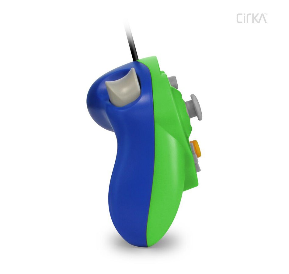 Image 713379_ALTMORE2.jpg, Product 713-379 / Price $19.99, CirKa Wired Controller for GameCube/Wii (Green/Blue) on TSC.ca's Toys & Hobbies department