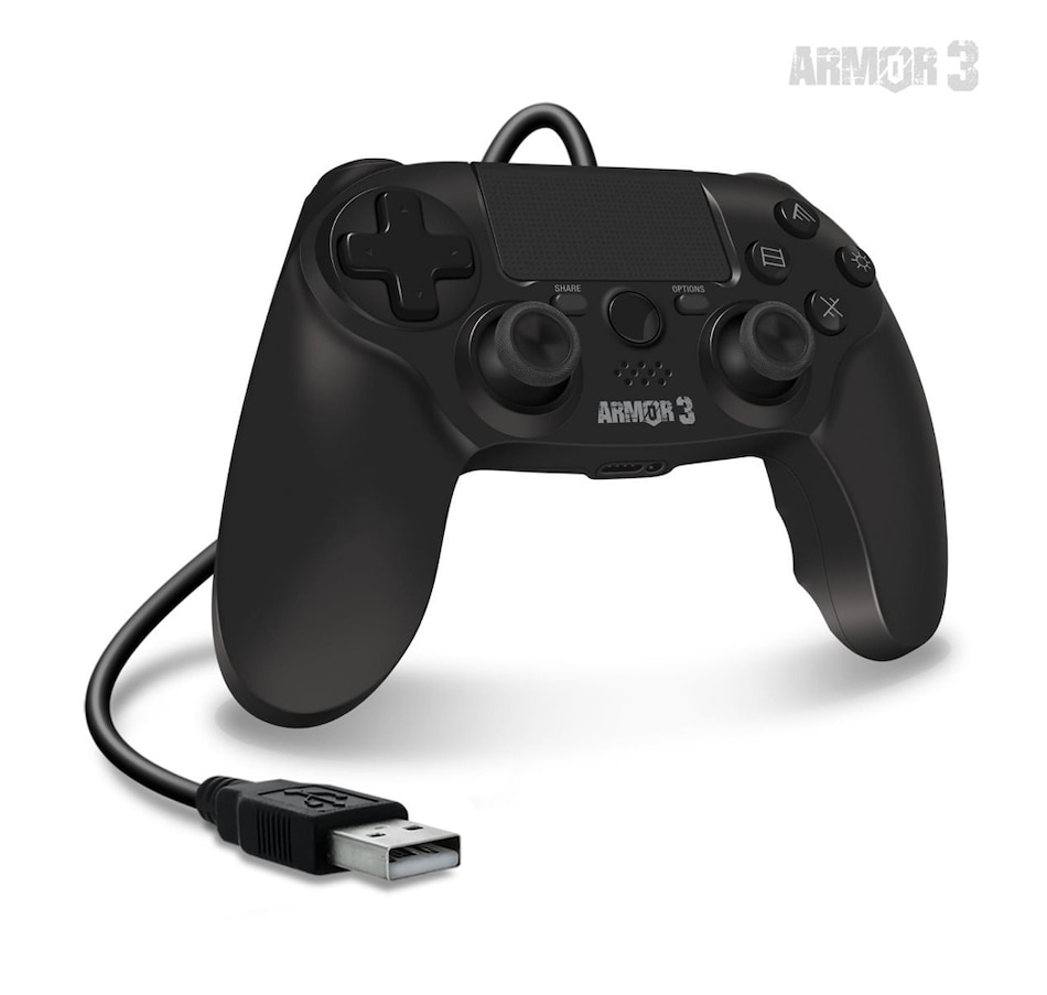 Image 713382_ALTMORE1.jpg, Product 713-382 / Price $44.99, Wired Game Controller for PS4/PC/Mac (Black) Armor3 on TSC.ca's Toys & Hobbies department