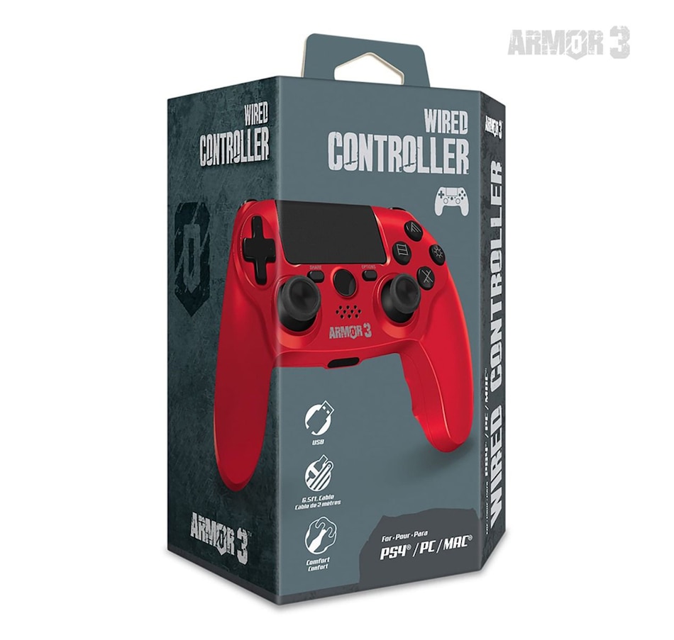 Image 713382_ALTMORE12.jpg, Product 713-382 / Price $44.99, Wired Game Controller for PS4/PC/Mac (Black) Armor3 on TSC.ca's Toys & Hobbies department