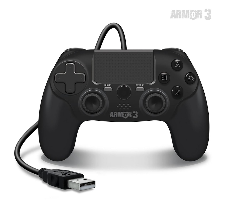 Image 713382_ALTMORE3.jpg, Product 713-382 / Price $44.99, Wired Game Controller for PS4/PC/Mac (Black) Armor3 on TSC.ca's Toys & Hobbies department