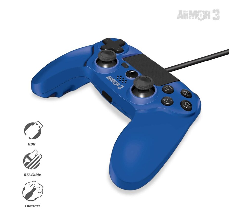 Image 713382_ALTMORE6.jpg, Product 713-382 / Price $44.99, Wired Game Controller for PS4/PC/Mac (Black) Armor3 on TSC.ca's Toys & Hobbies department