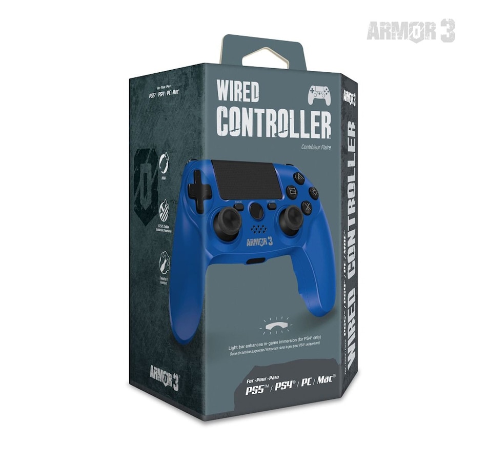 Image 713382_ALTMORE8.jpg, Product 713-382 / Price $44.99, Wired Game Controller for PS4/PC/Mac (Black) Armor3 on TSC.ca's Toys & Hobbies department