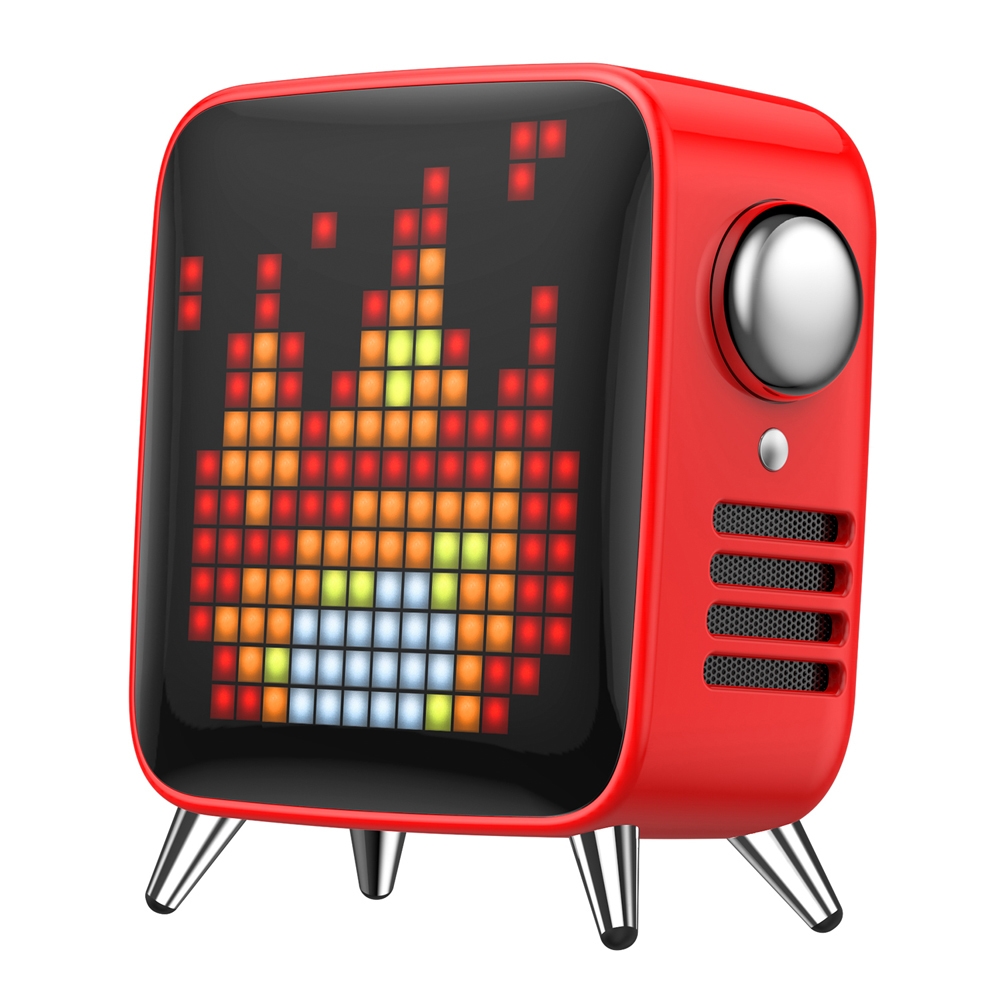 【21日まで】Divoom TIVOO-MAX レッド Divoom Tivoo Max Smart Pixel Art Speaker - TSC.ca