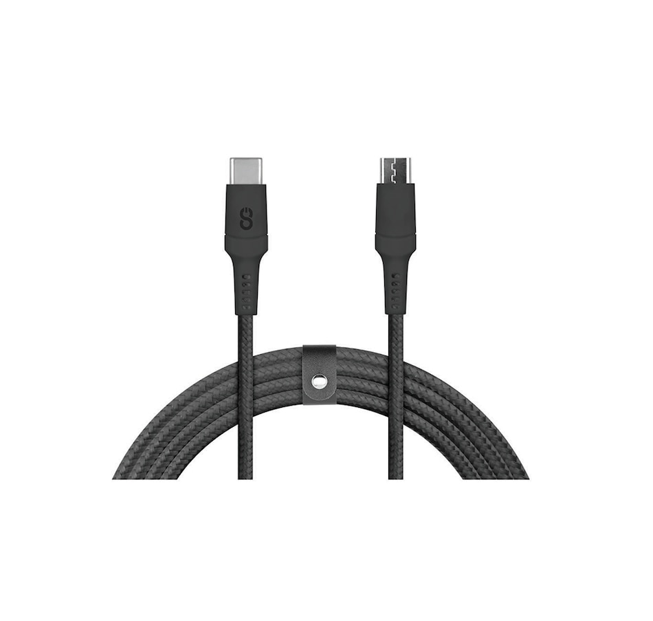 Image 713475.jpg, Product 713-475 / Price $24.99, Logiix Piston Connect Braid (1.5 m) USB-C to Micro-USB from Logiix on TSC.ca's Electronics department