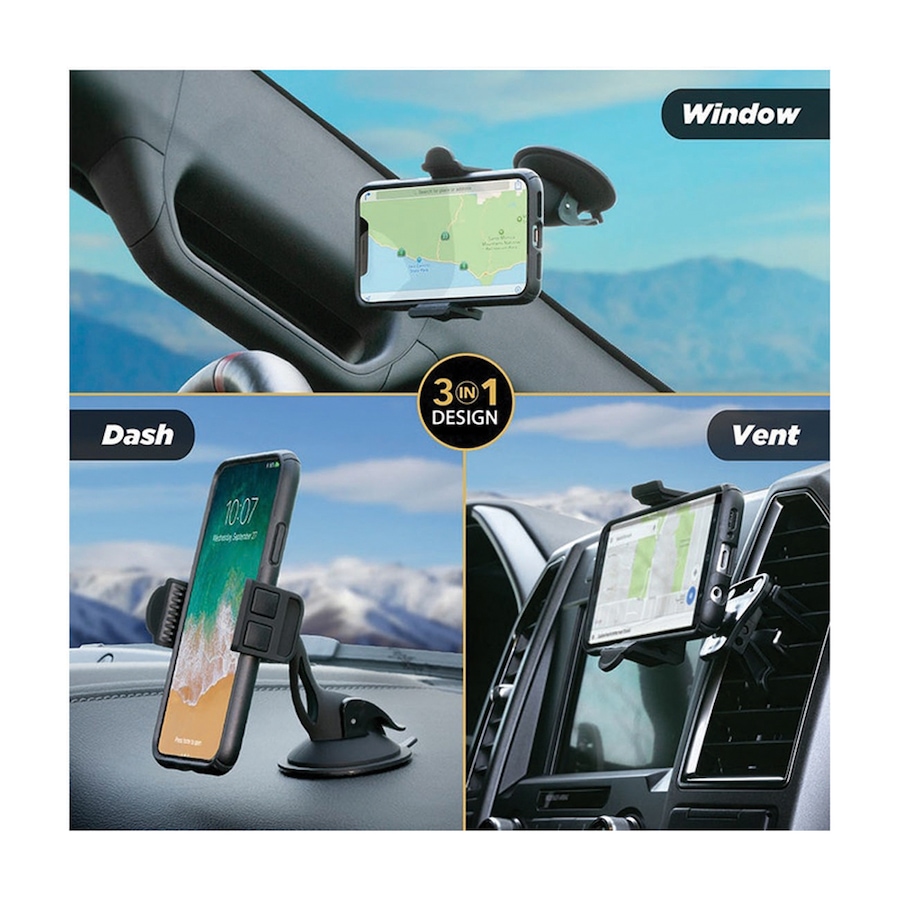 Image 713498_ALTMORE1.jpg, Product 713-498 / Price $19.99, Atlantia Scosche Universal Car Mount 3-In-1 For Smartphones from Scosche on TSC.ca's Home & Garden department
