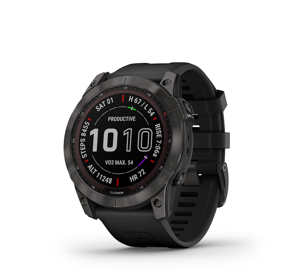Image 713605_ALTMORE1.jpg, Product 713-605 / Price $1,219.99, Garmin fenix 7X Sapphire Solar Charging GPS Smartwatch Steel and Fitness Tracker with Incident Detection from Garmin on TSC.ca's Electronics department