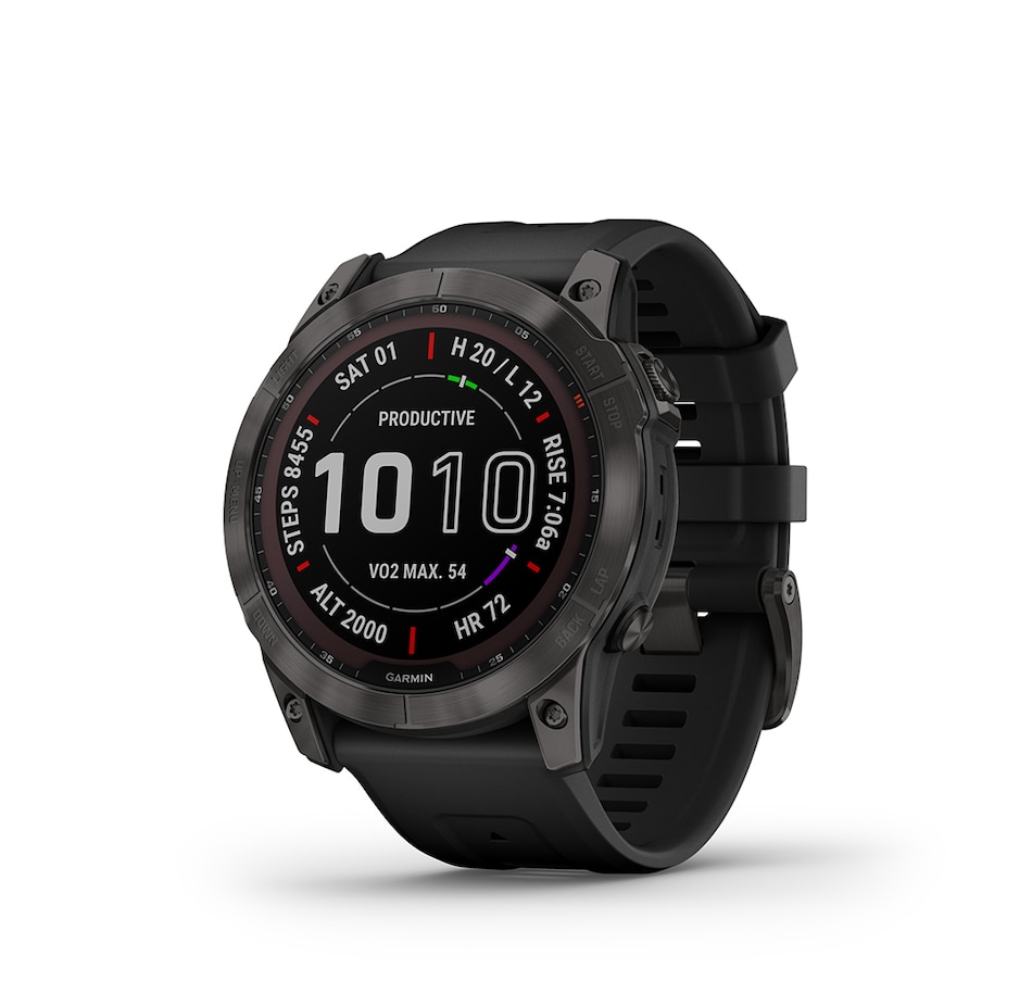Image 713605_GRY.jpg, Product 713-605 / Price $1,219.99, Garmin fenix 7X Sapphire Solar Charging GPS Smartwatch Steel and Fitness Tracker with Incident Detection from Garmin on TSC.ca's Electronics department