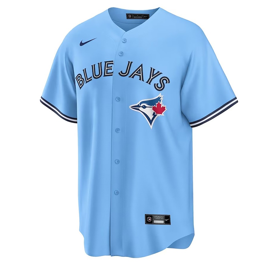 Image 713833_ALTMORE1.jpg, Product 713-833 / Price $249.99, Men's Toronto Blue Jays Bo Bichette MLB Player Jersey (powder blue) from Fanatics on TSC.ca's Health & Fitness department
