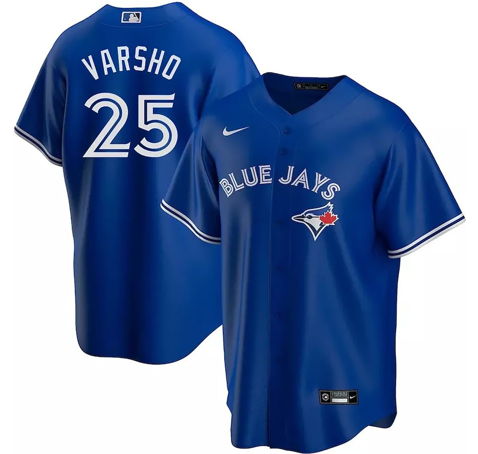 Image 713839.jpg, Product 713-839 / Price $249.99, Men's Toronto Blue Jays Daulton Varsho MLB Player Jersey (royal blue) from Fanatics on TSC.ca's Health & Fitness department
