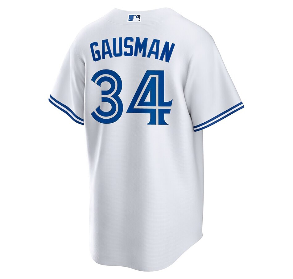 Image 713850_ALTMORE2.jpg, Product 713-850 / Price $249.99, Men's Toronto Blue Jays Kevin Gausman MLB Player Jersey (white) from Fanatics on TSC.ca's Health & Fitness department