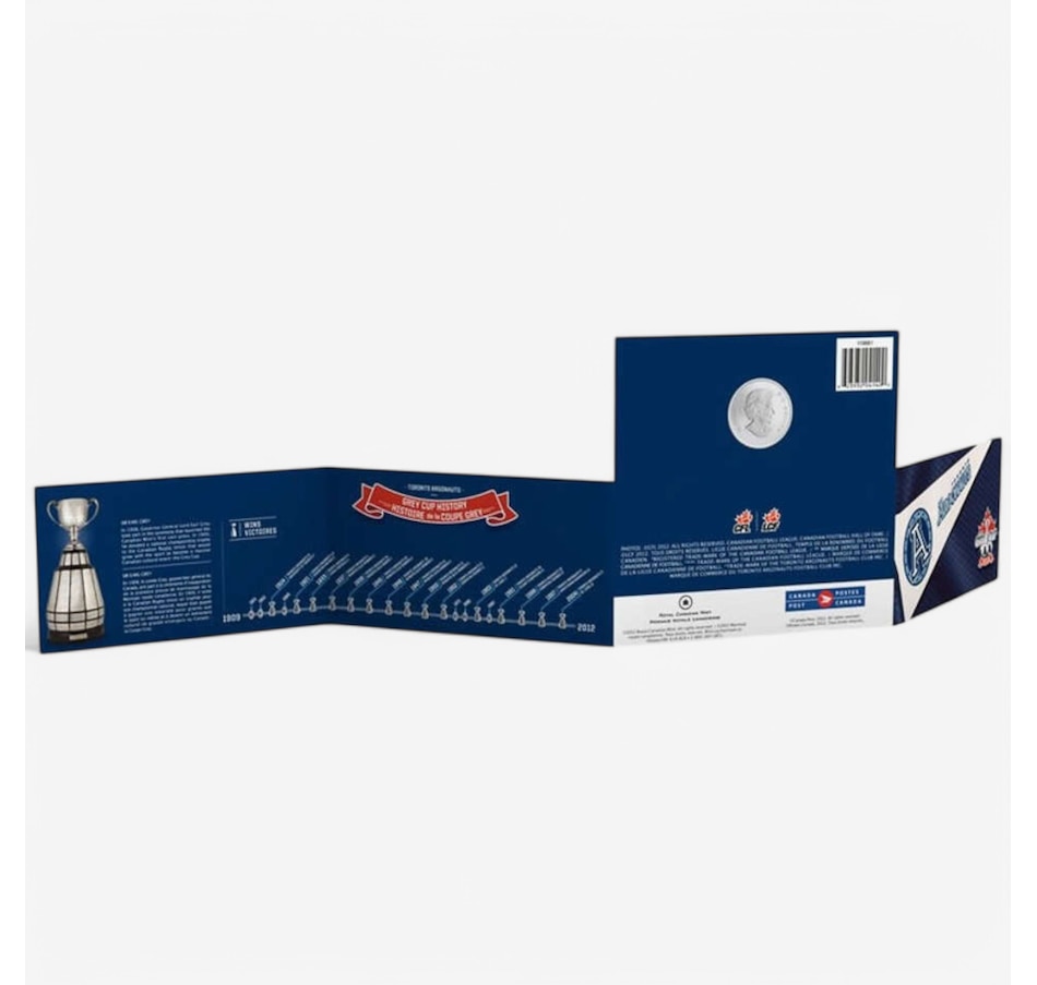 Image 713940_ALTMORE9.jpg, Product 713-940 / Price $225.90, Celebrating Canadian Football RCM and Canada Post Ultimate Fan Issue plus Toronto Argonauts Coin and Stamp Set from Royal Canadian Mint (RCM) on TSC.ca's Coins department
