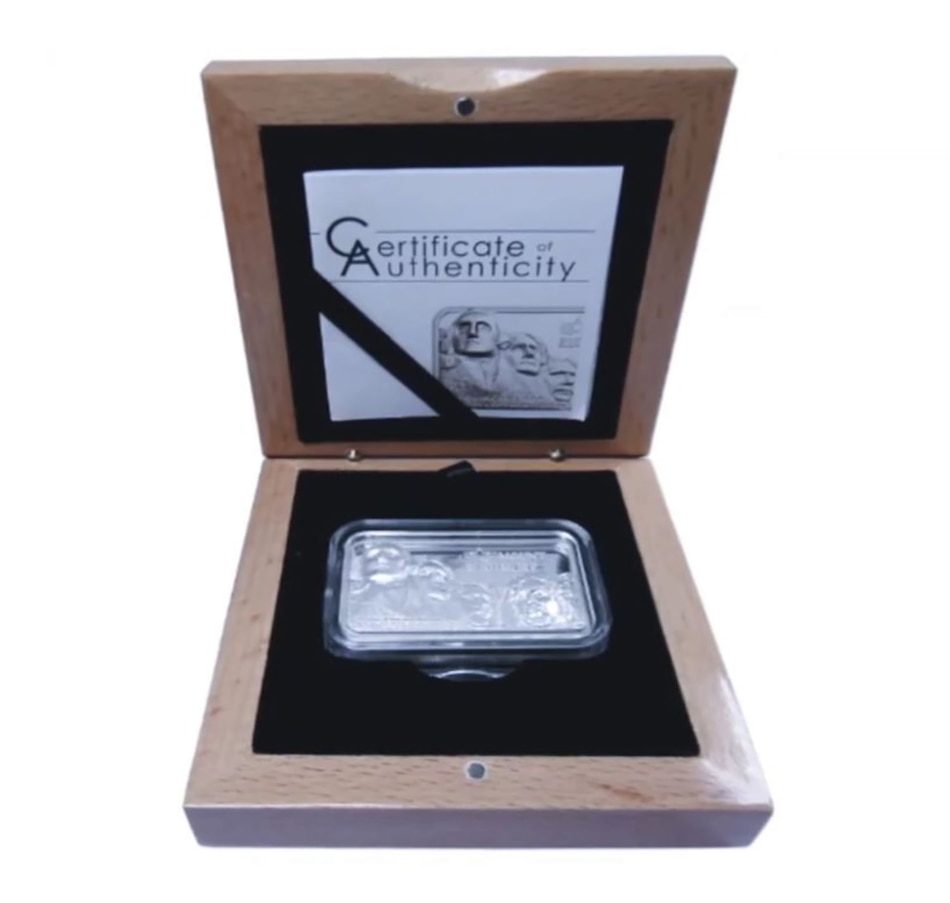 Image 713944_ALTMORE2.jpg, Product 713-944 / Price $299.95, 2018 $10 Mount Rushmore The Liberty Bar Collection from Canadian Coin & Currency on TSC.ca's Coins department