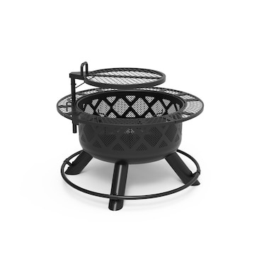Shinerich 24" Fire Pit With Regular Grill